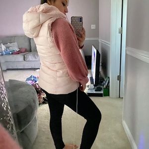 Puffer vest Sherpa lining